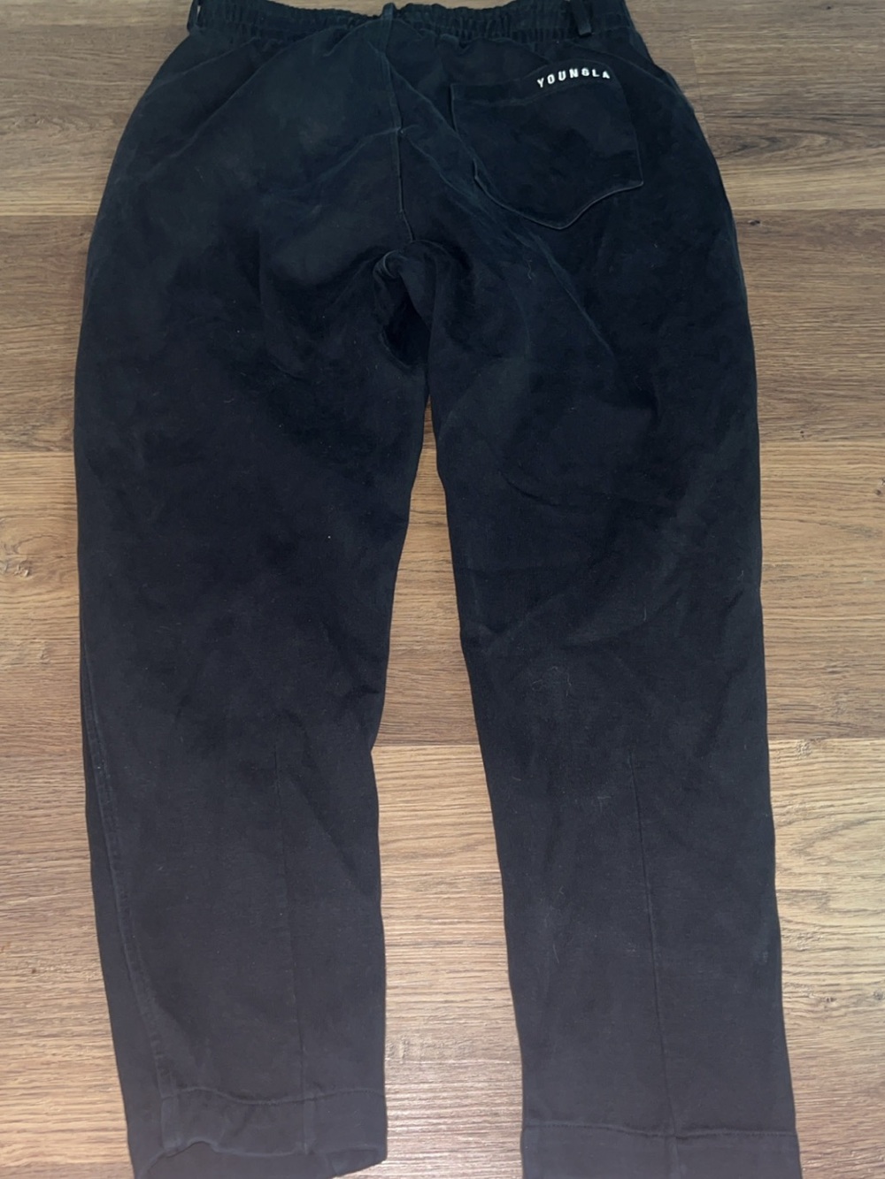YoungLA Black Corduroy Jogger Pants